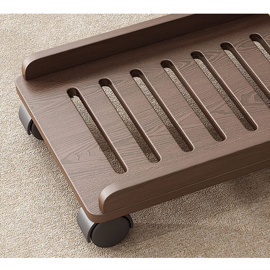 SUNESA Supporto CPU processore Tribuna Host Supporto da Tavolo in Legno Base Staffa con carrucola Supporto Stampante Piano Pc Supporto Adatto for la Maggior Parte dei PC Supporto Pc