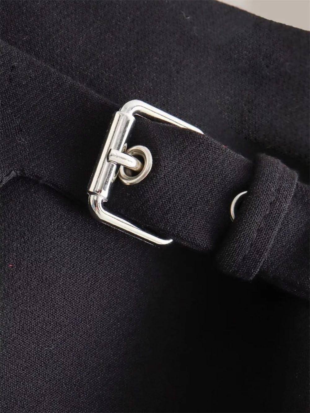 SWEPER Jupe Courte Femme - Mini Jupe Tricotée avec Perles Artificielles pour Femme, Décoration d'hiver, Élégante, Taille Élastique, Douce, Ligne A