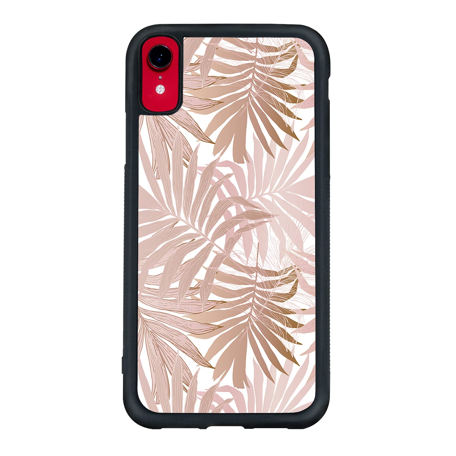 Amazon Com Rose Gold Phone Case Iphone Xr 6 1 Inch Shockproof Protective Cute Cool Banana Leaf Phone Case Designed For Iphone Xr Case For Girls Women Rose Gold White Cell Phones
