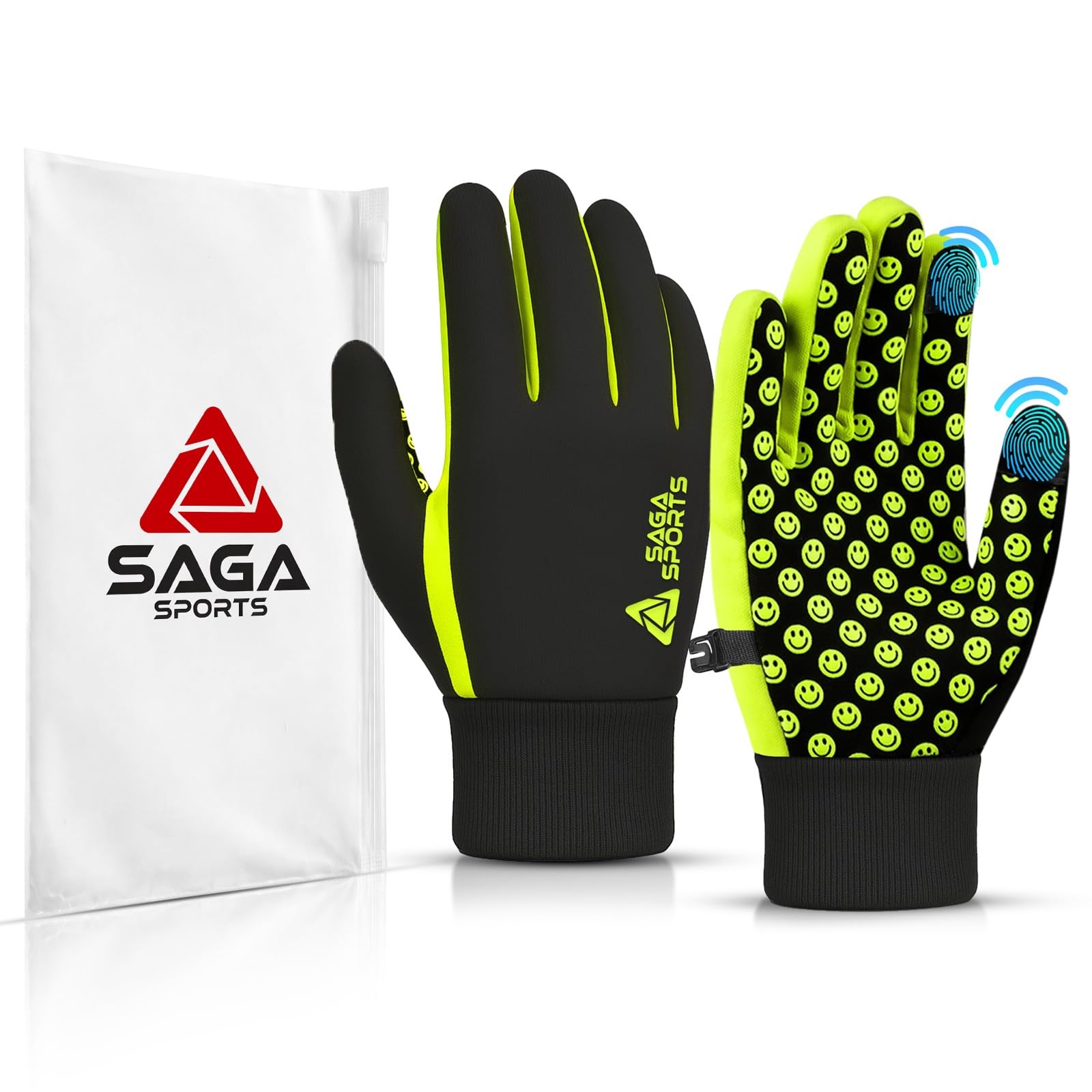 Kids Winter Gloves – Warm Cold Weather Gloves for Boys & Girls – Touchscreen Compatible for Snow, Ski, Cycling