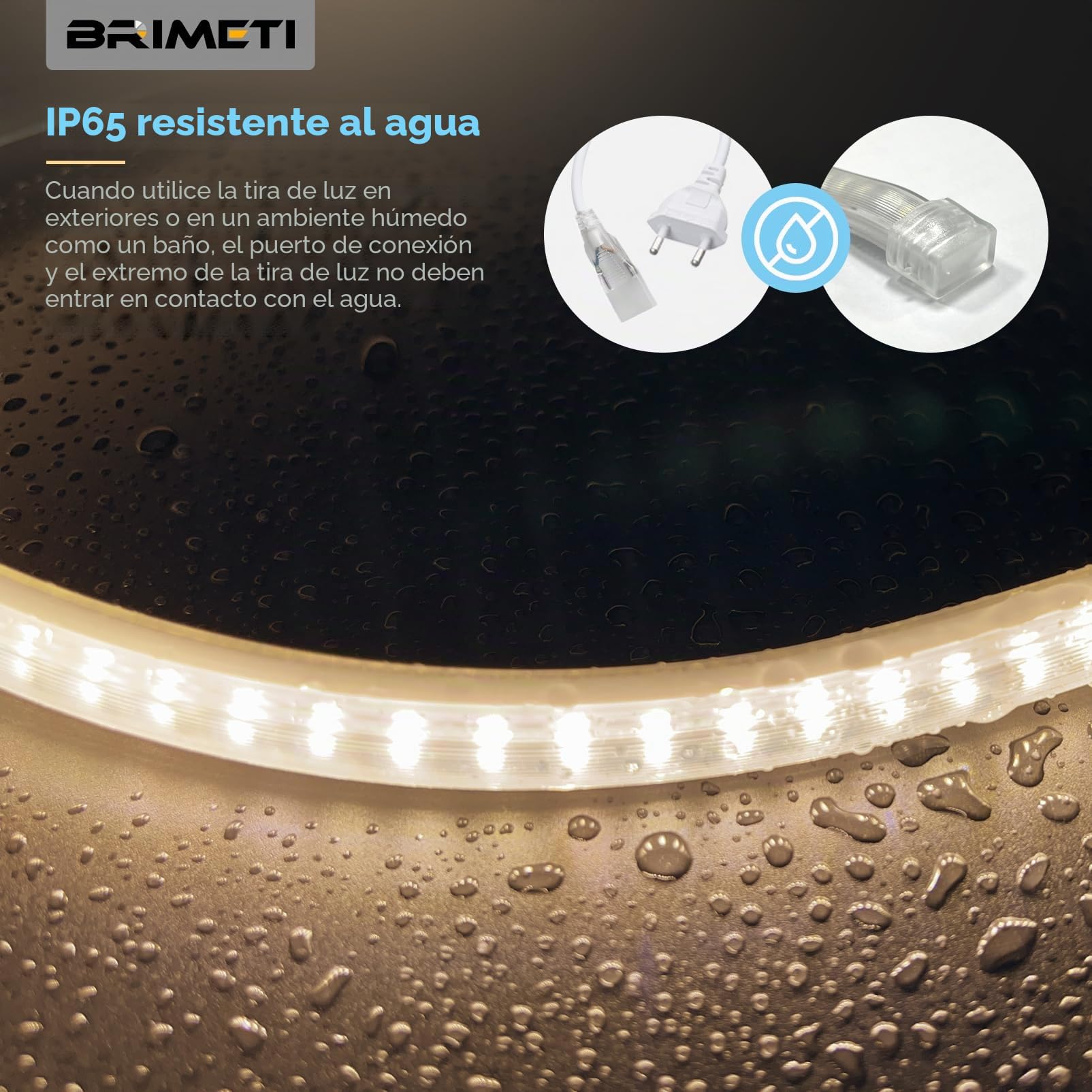 Tira LED Neon 220V 20M 4000K Blanca Natural 145LEDS/m Impermeable IP65 Luces Flexible Cortable LED Tira Strip con Cable de Alimentación para Cocina Interior Exterior Jardín Fiesta Decoración