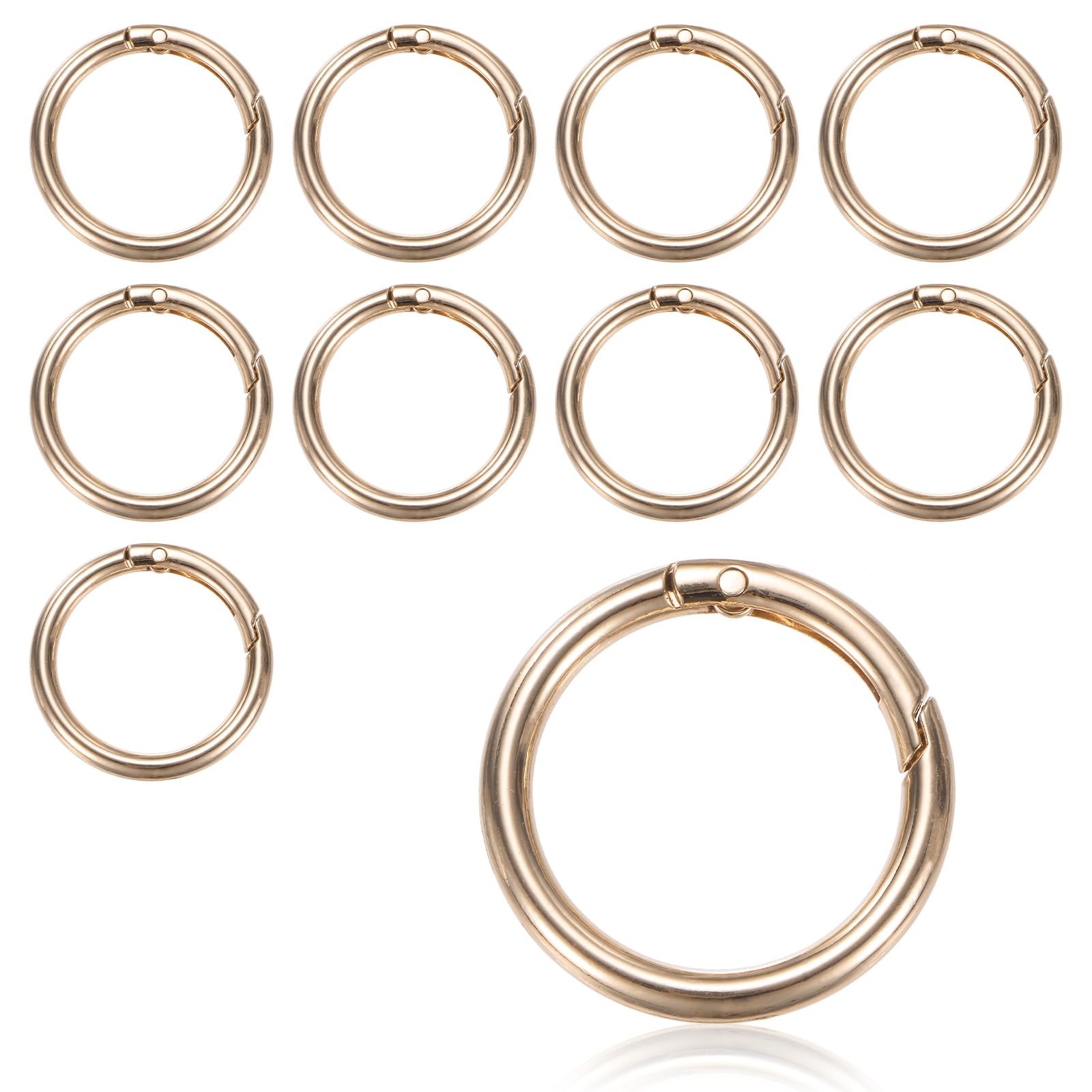 Anillos de resorte para reparar bolsos y colgar llaveros en el día a día