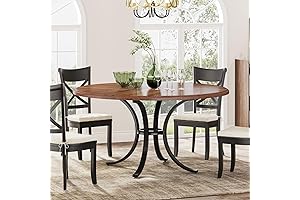 Tribesigns 47 Inch Round Kitchen Table for 4-6