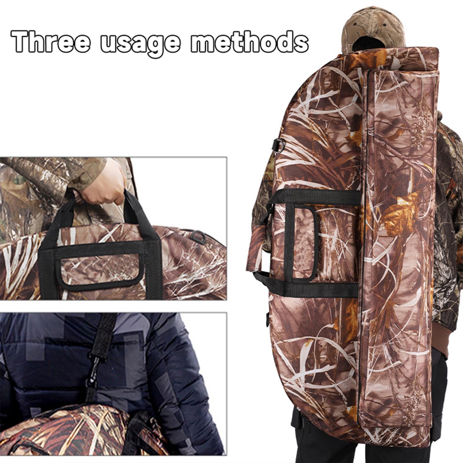 Molteplici tasche Compound Bow Carry Bag con freccia tasca per la caccia