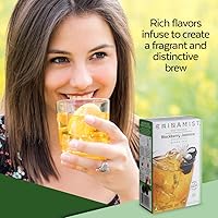 Vista 2 de Té helado de niebla china - Infusión de té verde de jazmín de mora - refrescante y delicioso - Cada bolsa de té rinde 1/2 galón - 4 bolsas.