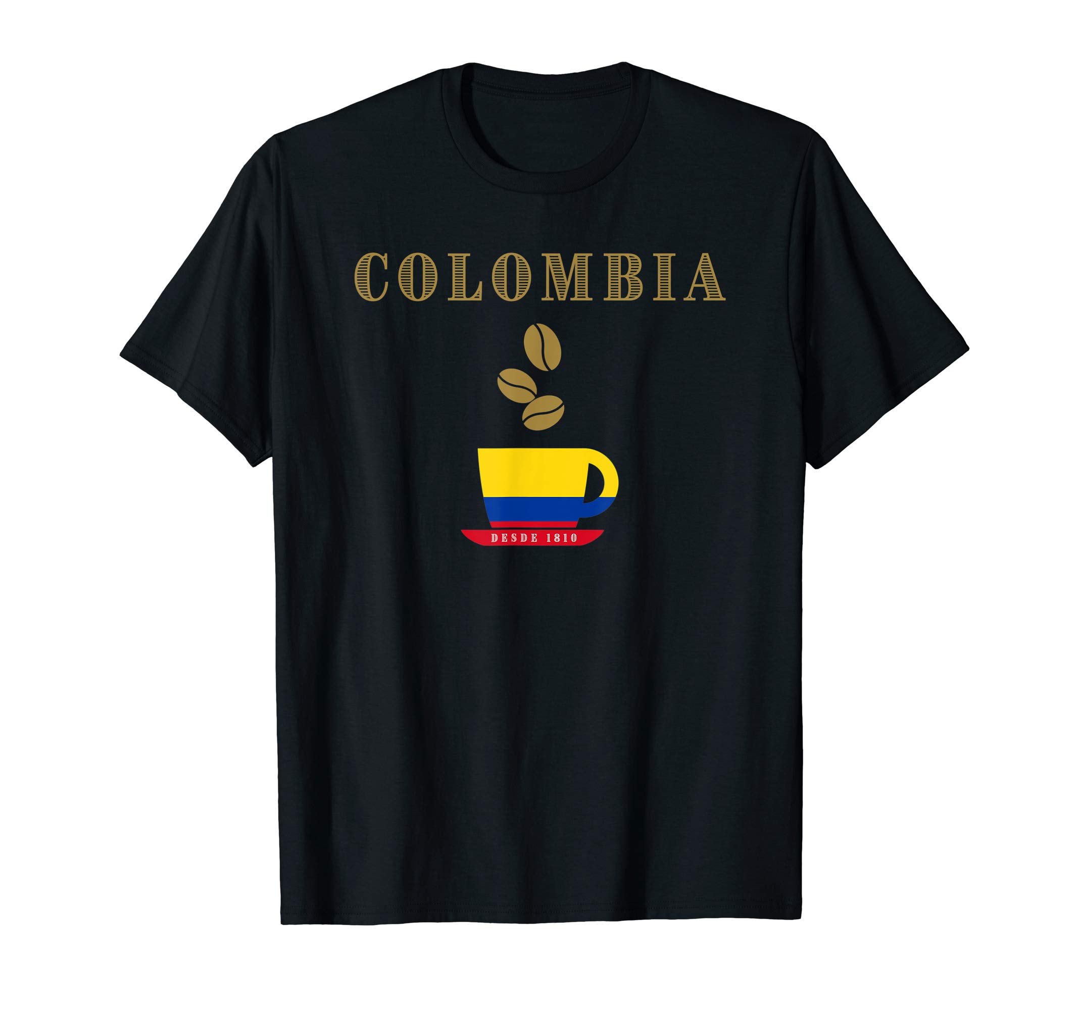 Colombia Coffee Flag Colors T-Shirt - 1810