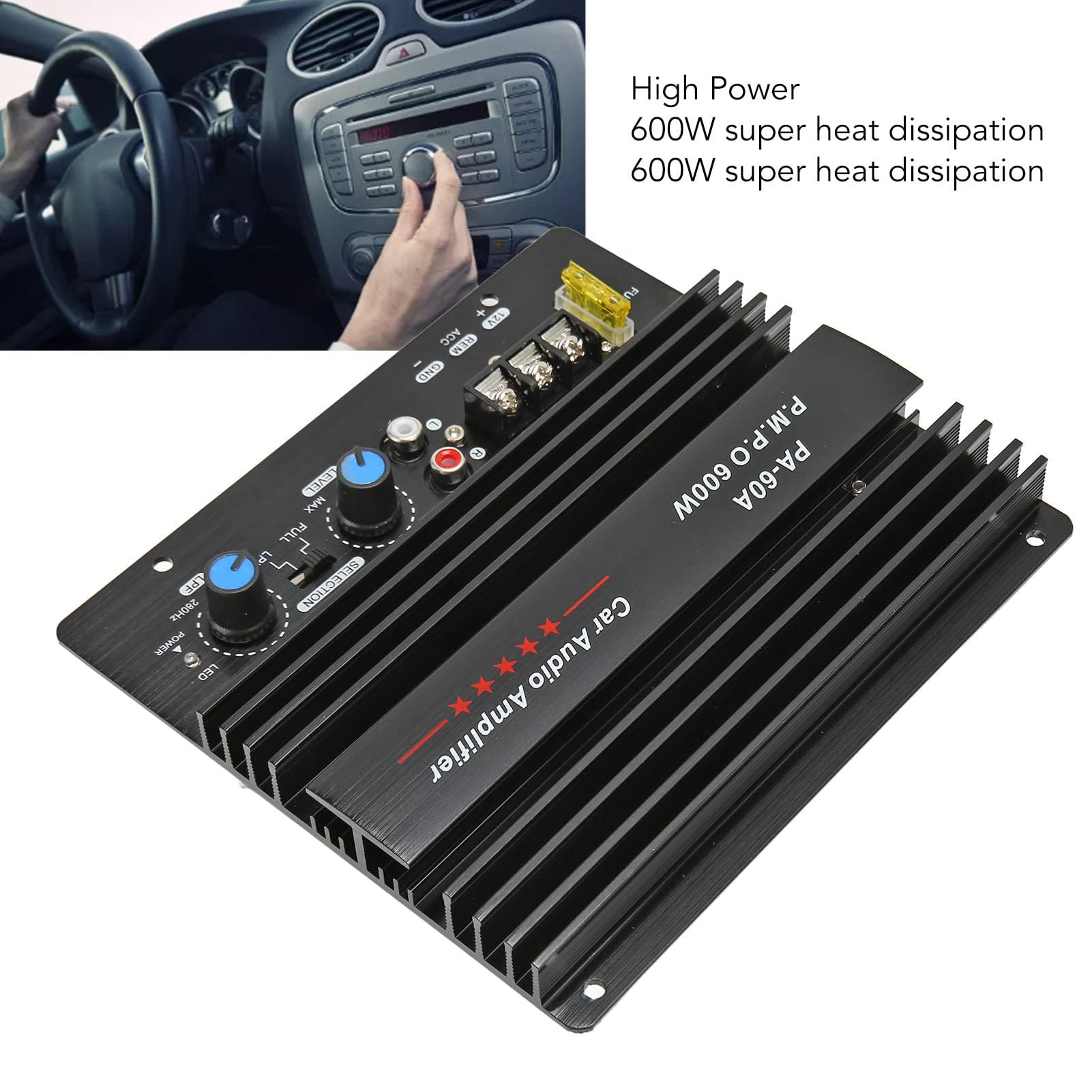 600W Auto Audio High-Power Verstärker Board, 12V Leistungs Starke Bass Sub Woofer Board für die Meisten Autos
