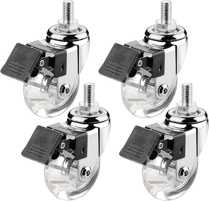 Stem Castor Wheels 50mm, Threaded Rod M8*15mm, M10*15mm, 4 Moving