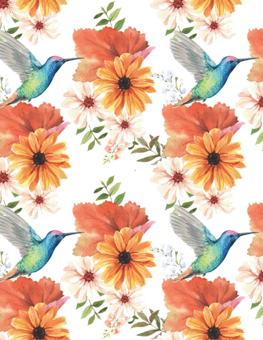 Floral Journal Notebook: Floral design with gorgeous flowers Lined Notebook-Journaling-Travel-Work-To-Do-Workbook for Students, Kids & Teens - for School & College Writing.