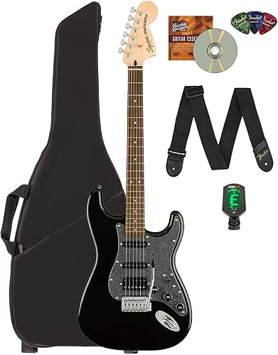 Miniatura 30 de Fender Squier Affinity Stratocaster - Paquete azul Lake Placid con amplificador Frontman 10G, estuche, afinador, cable de instrumento, correa, púas