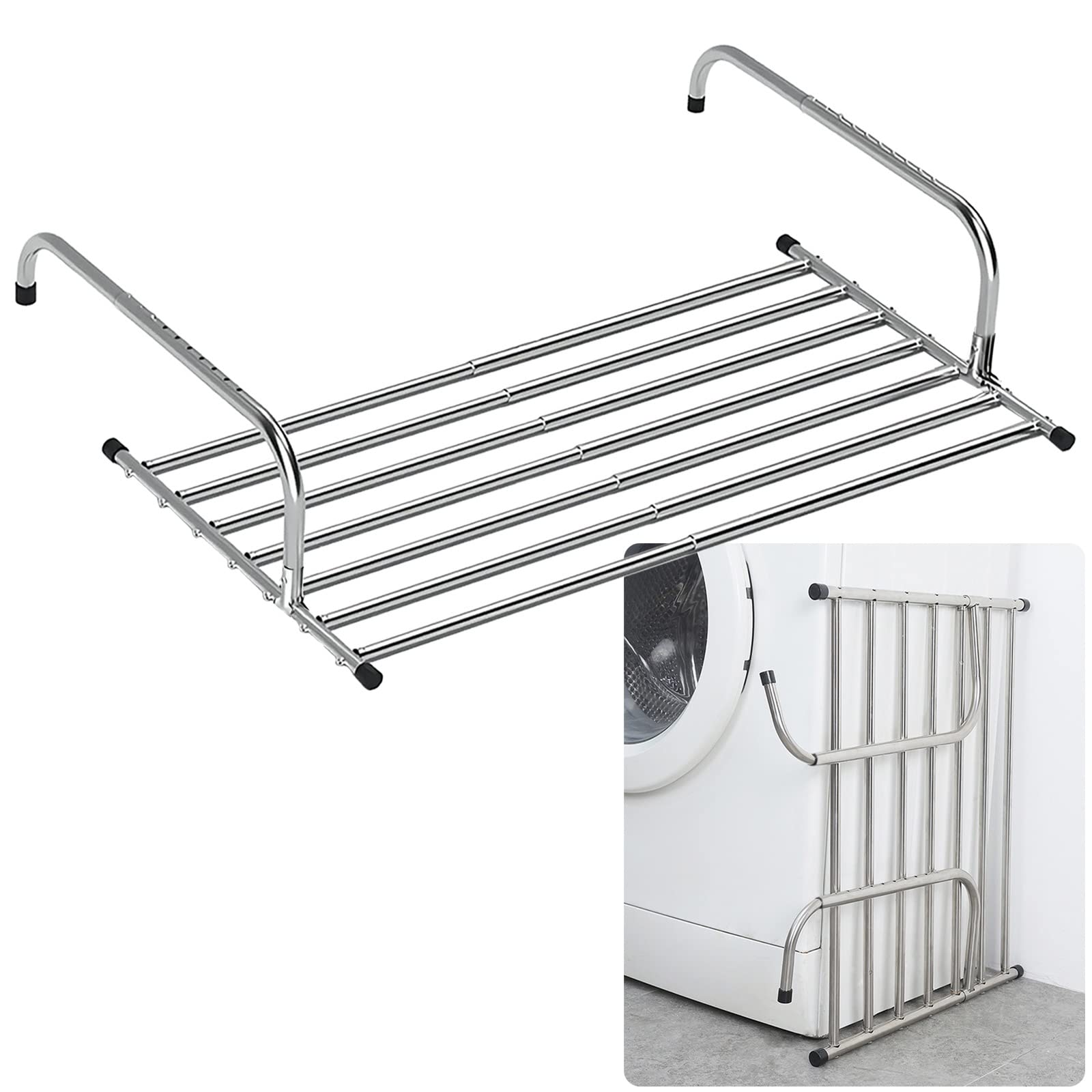 Faltbarer Kleiderständer, multifunktionaler, wandmontierter Wäscheständer für den Haushalt, Pflanzgefäßregal, Regal zur Aufbewahrung, zusammenklappbar, platzsparend, einziehbarer Wäscheständer zum Tro