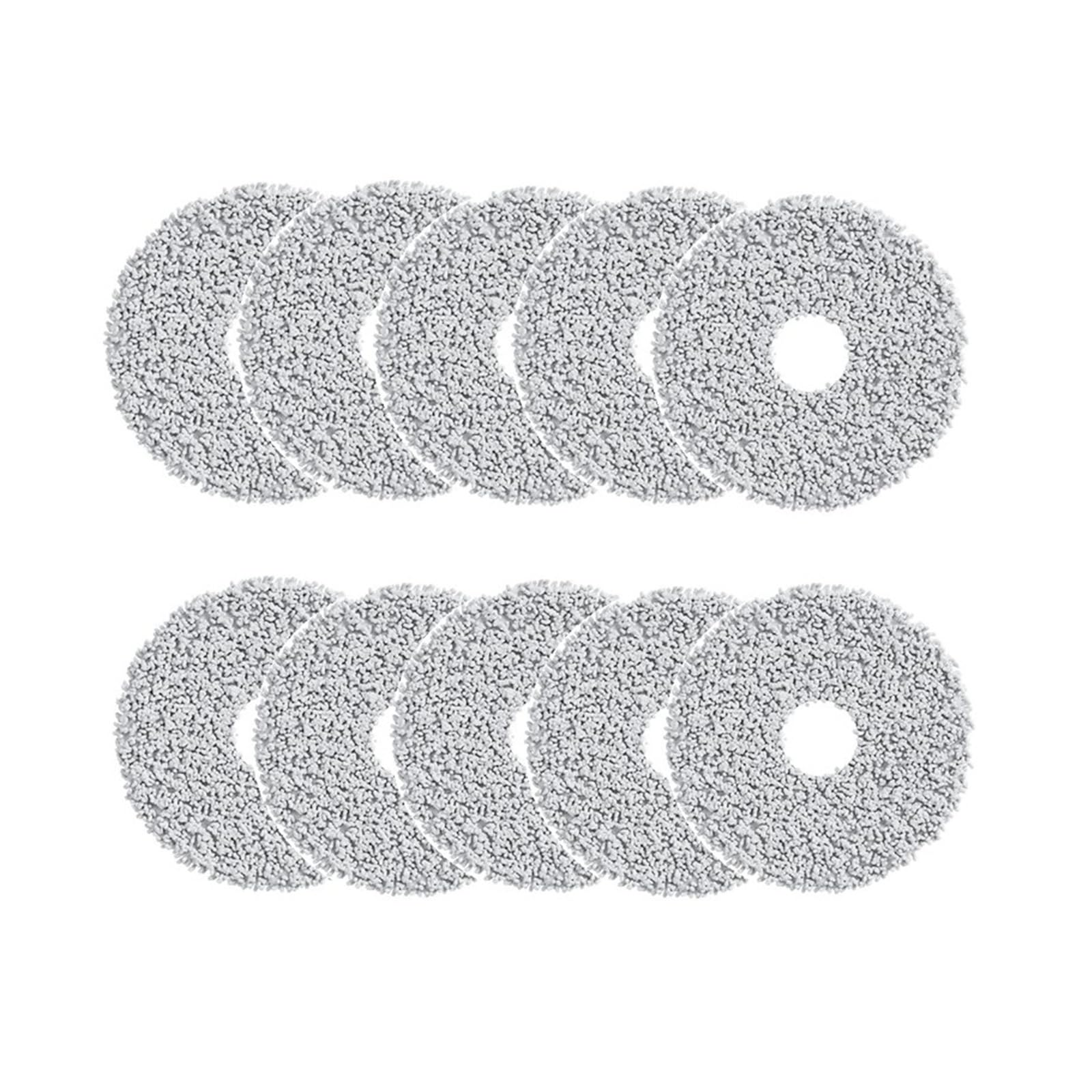 VIXWDRUTY Compatible For Dreame，Mop Tray For L10s Pro，Compatible For Mijia，X20 Pro Tray Mopping Holder Mount With Mop Cloth Spare Accessory Parts(Mop 10PCs)