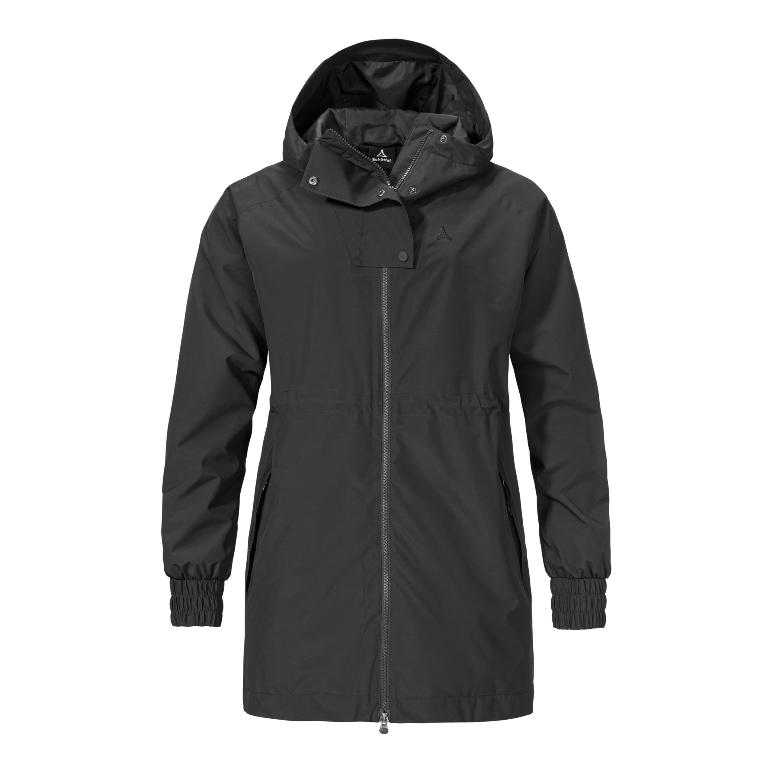 Schöffel Damen Parka Style Bohorok WMS, wasserdichter Regenparka aus recyceltem Material, atmungsaktive Allwetterjacke mit Oversize-Passform