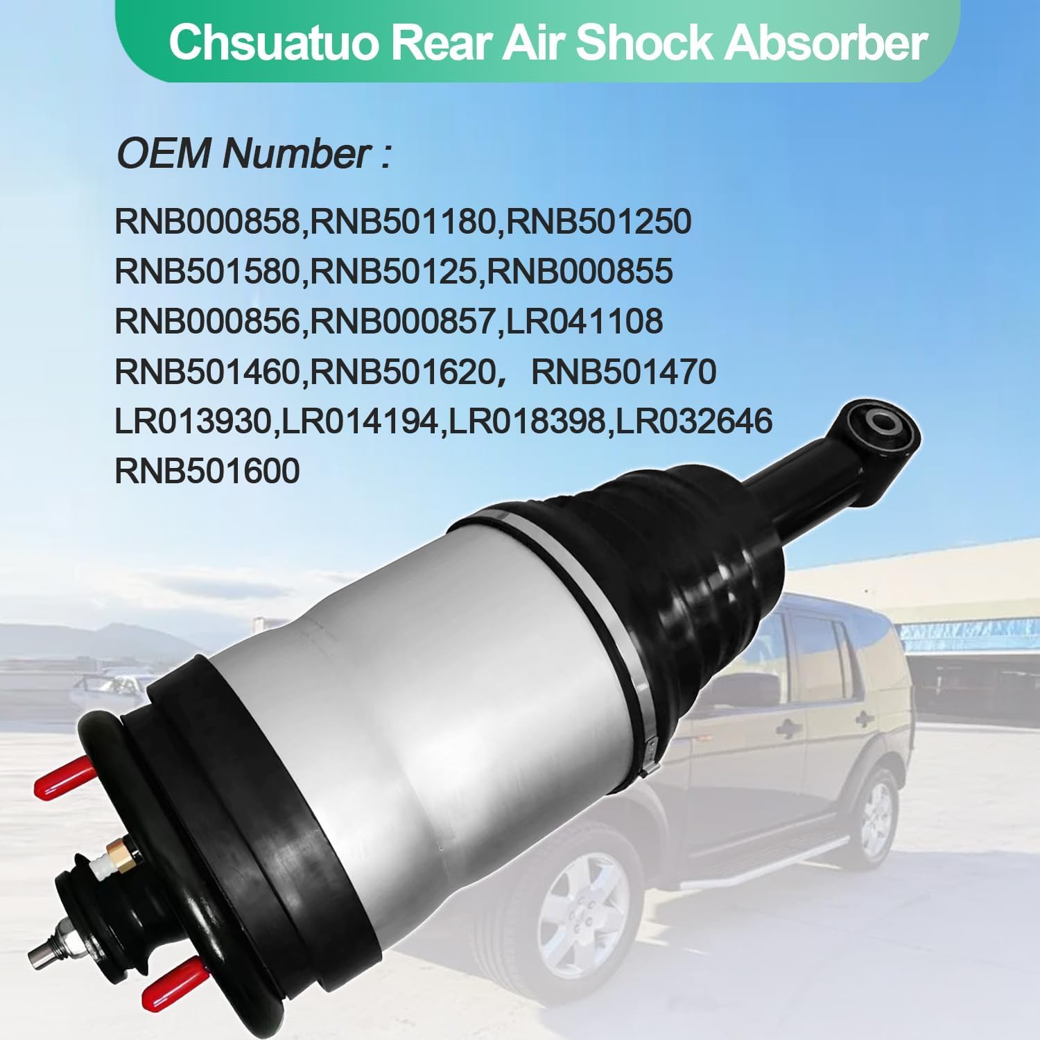 Rear Air Suspension Shock Absorber Struts RPD501090 Compatible with Land Rover LR3 2005-2009, Range Rover Sport 2006-2013, LR4 2010-2014, RPD500880 RPM500010 2 Pack