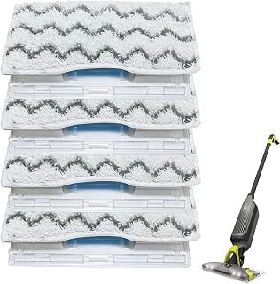 klaqian Reusable Mop Pad Refills for Shark VACMOP VM252 VM250 VM205 VM200 VM190 VC205 QM250, Vacuum Mop Pad Refills(4 Packs)
