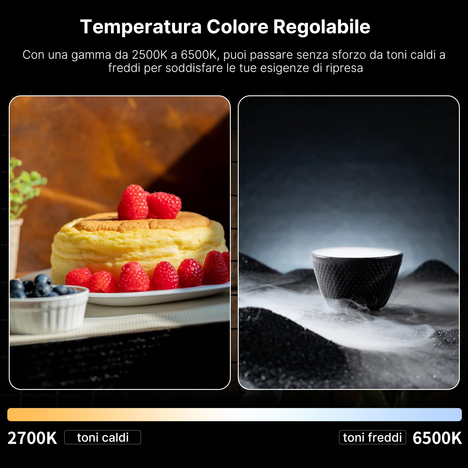 ULANZI UA20 Luce per Foto Portatile, 20W Luce Video Gonfiabile Bi-Color 2700-6500K, Luci Fotografiche Handheld 18Wh Batteria USB-C Ricaricabile, Tubo Led Impermeabile per Fotografia o Campeggio