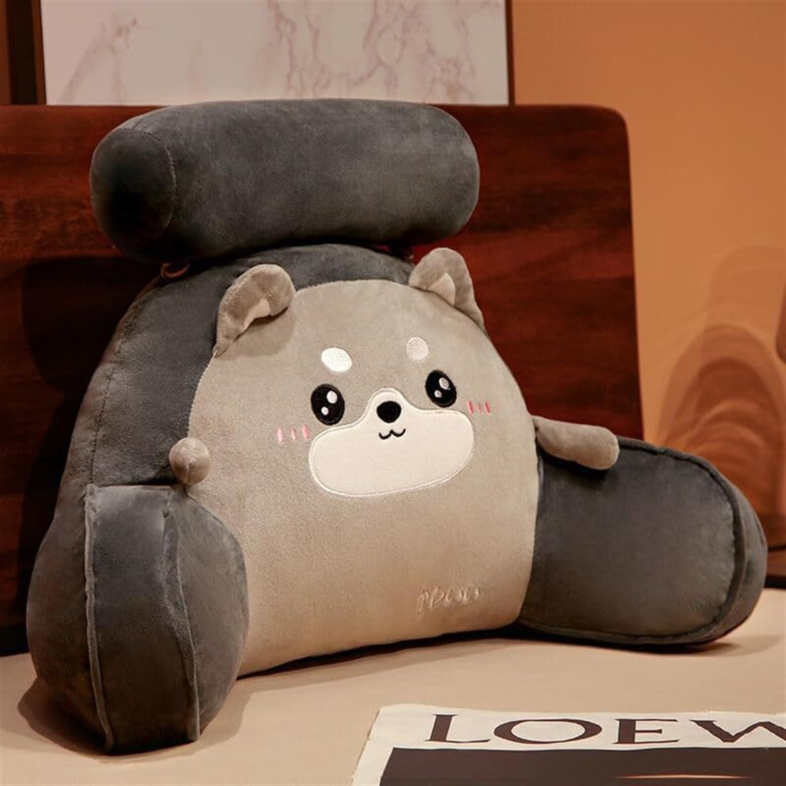 Uoxhfdh Black Back Support Comfortable Backrest Cushion To Relax Arm And Lumbar Fluffy Waist Rest Cushions(,70 * 45Cm)