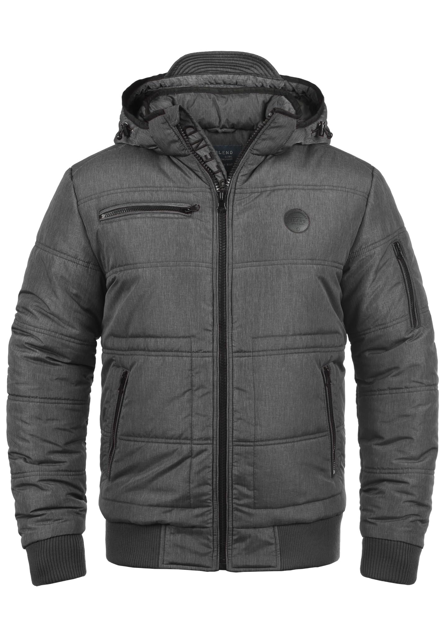 B Blend Men's Granite (70147) Blend Boris Winter Jacket Outdoor Jacket With Hood, Size:m, Colour: