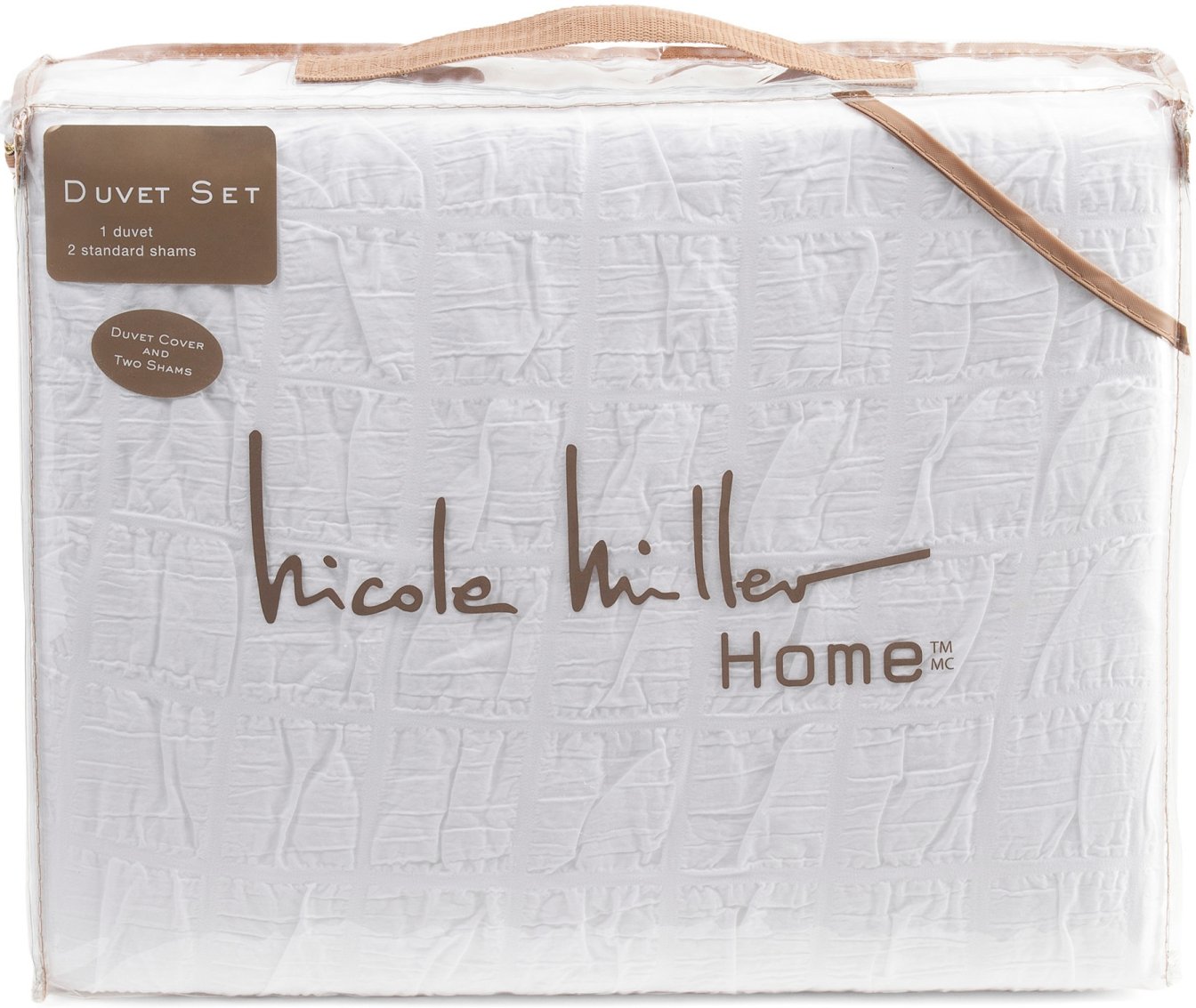 Housse De Couette Nicole Miller 3 Pièces Prune Vin, Motif Oiseaux Fleuris, Coton 100% NEUF