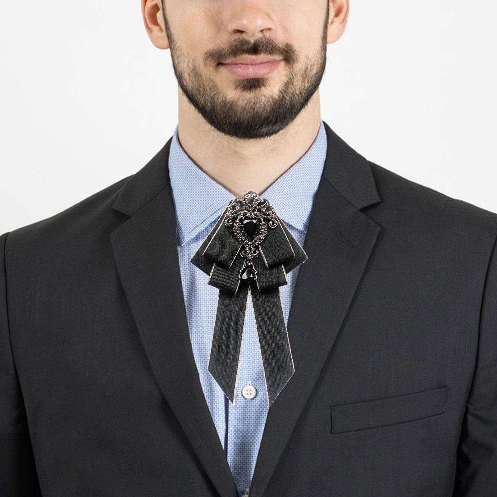 Colcolo 4 Spille a Forma di Papillon Da Donna, con Nastro Alla Moda E Brillantini, Ideali per Matrimoni, Feste E Come Regalo per Tutti I Giorni. Accessorio Pe