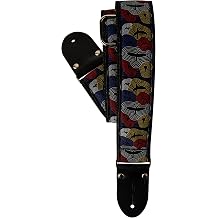 PRS Jacquard 2 inches Guitar Strap Retro, Red Blue White and Yellow