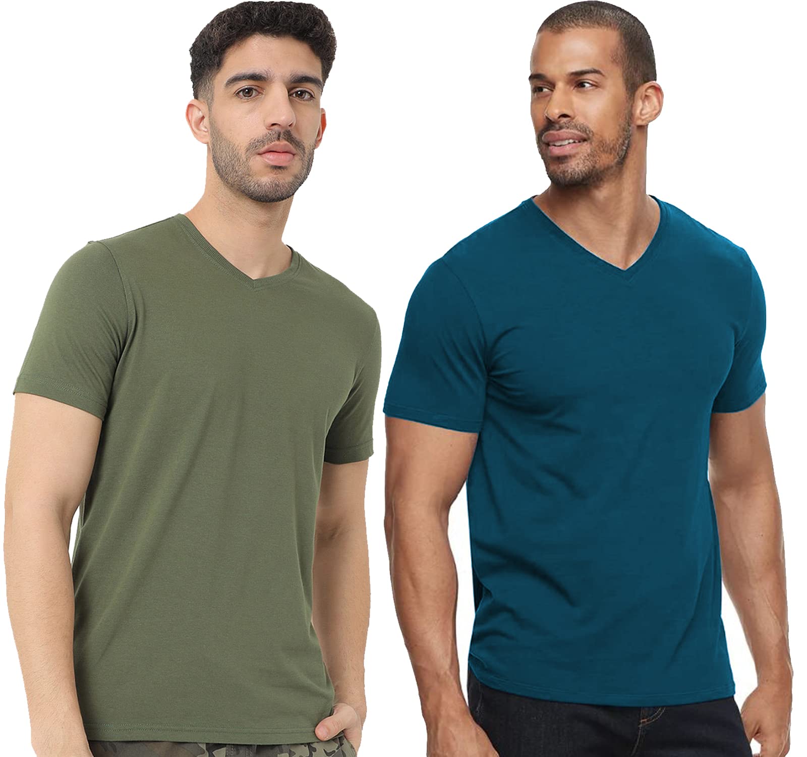 T-shirt en coton anti-irritation col en V ADRO pour peau sensible - 8