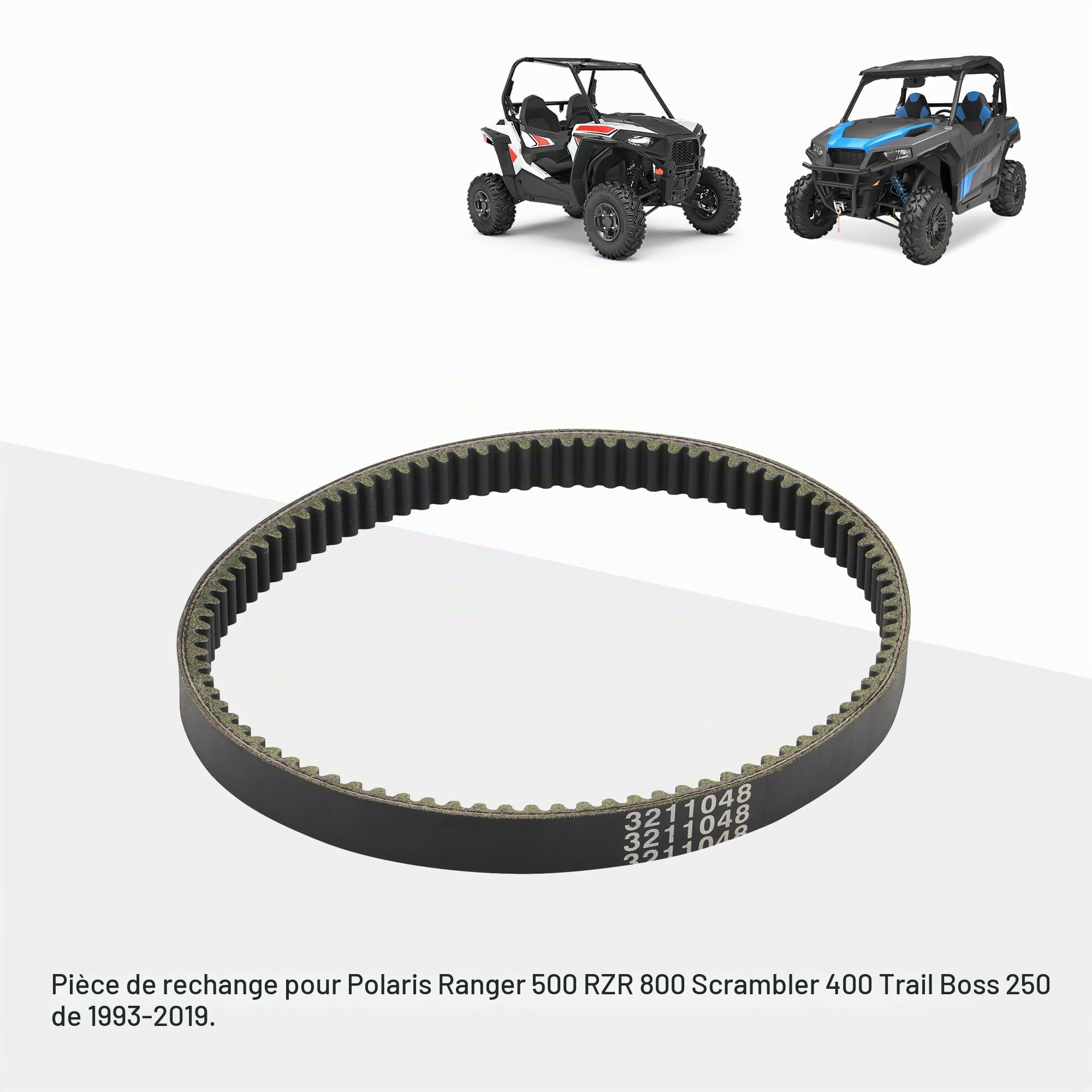 GOOFIT Courroie de Transmission Moto Remplacement pour 1993-2019 Polaris Ranger 500 RZR 800 Scrambler 400 Trail Boss 250 Spare Parts