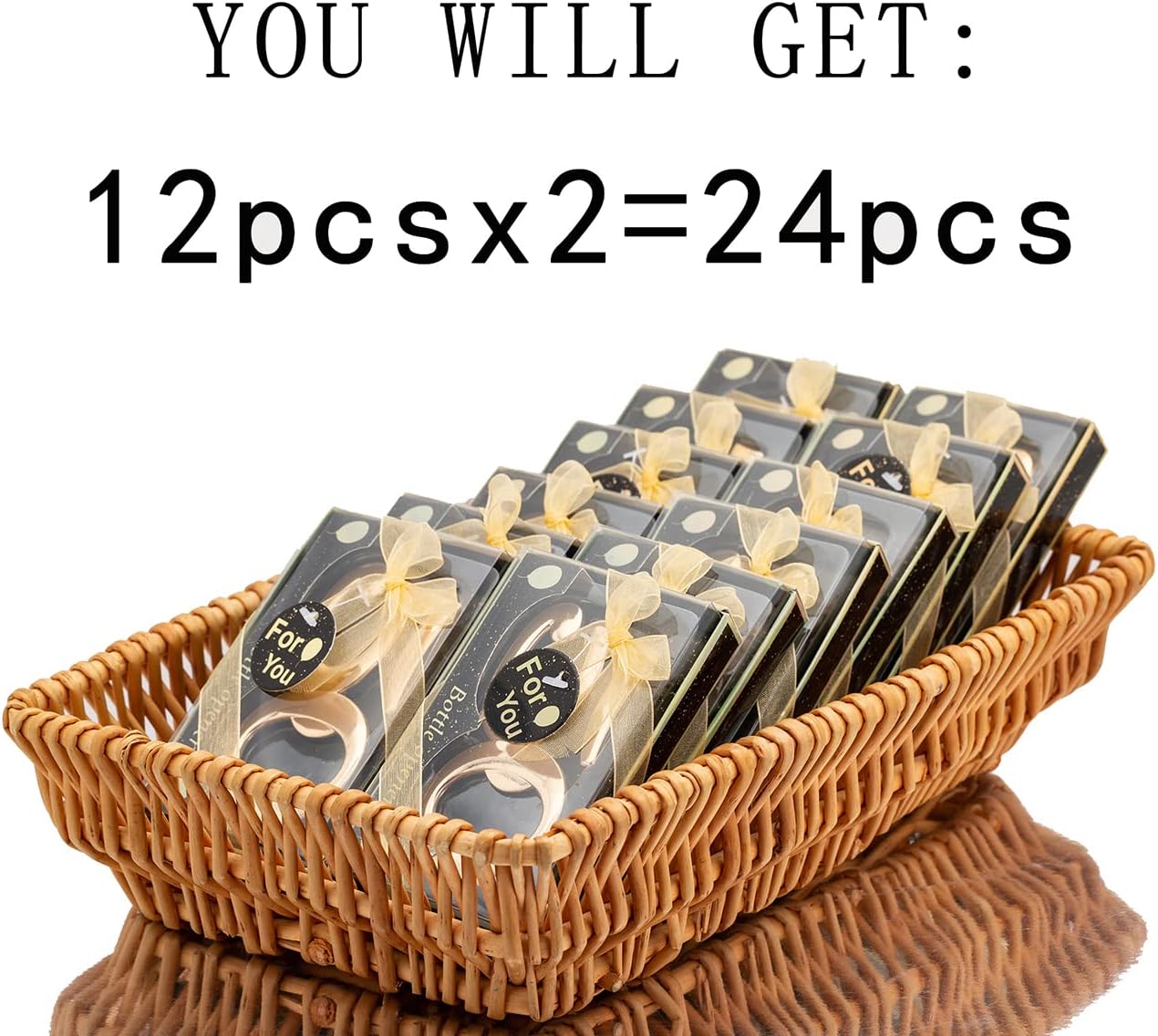 24PCS Latest 50 Bottle Openers for 50th Birthday Party Favors or 50th Wedding Party Gifts 50th Birthday Party Gifts Souvenirs Decorations for Guests