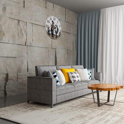 Miniatura 5 de Reloj de madera redondo personalizado para colgar con foto, imagen, texto, logotipo, regalo para familiares, amigos, granja, arte de pared, rústico,