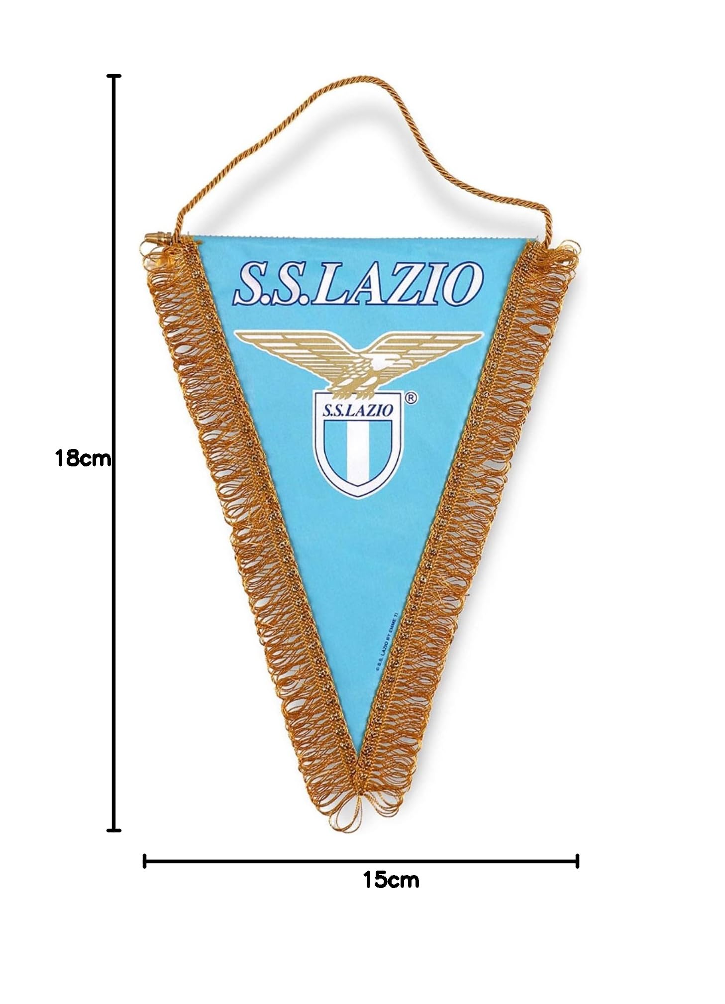 Gagliardetto SS Lazio 15x18 cm Prodotto Ufficiale