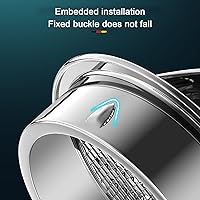 Vista 8 de Tapa de chimenea de acero inoxidable 304, cubierta de salida de ventilación de pared redonda, cubierta de salida de ventilación de baño, cubierta