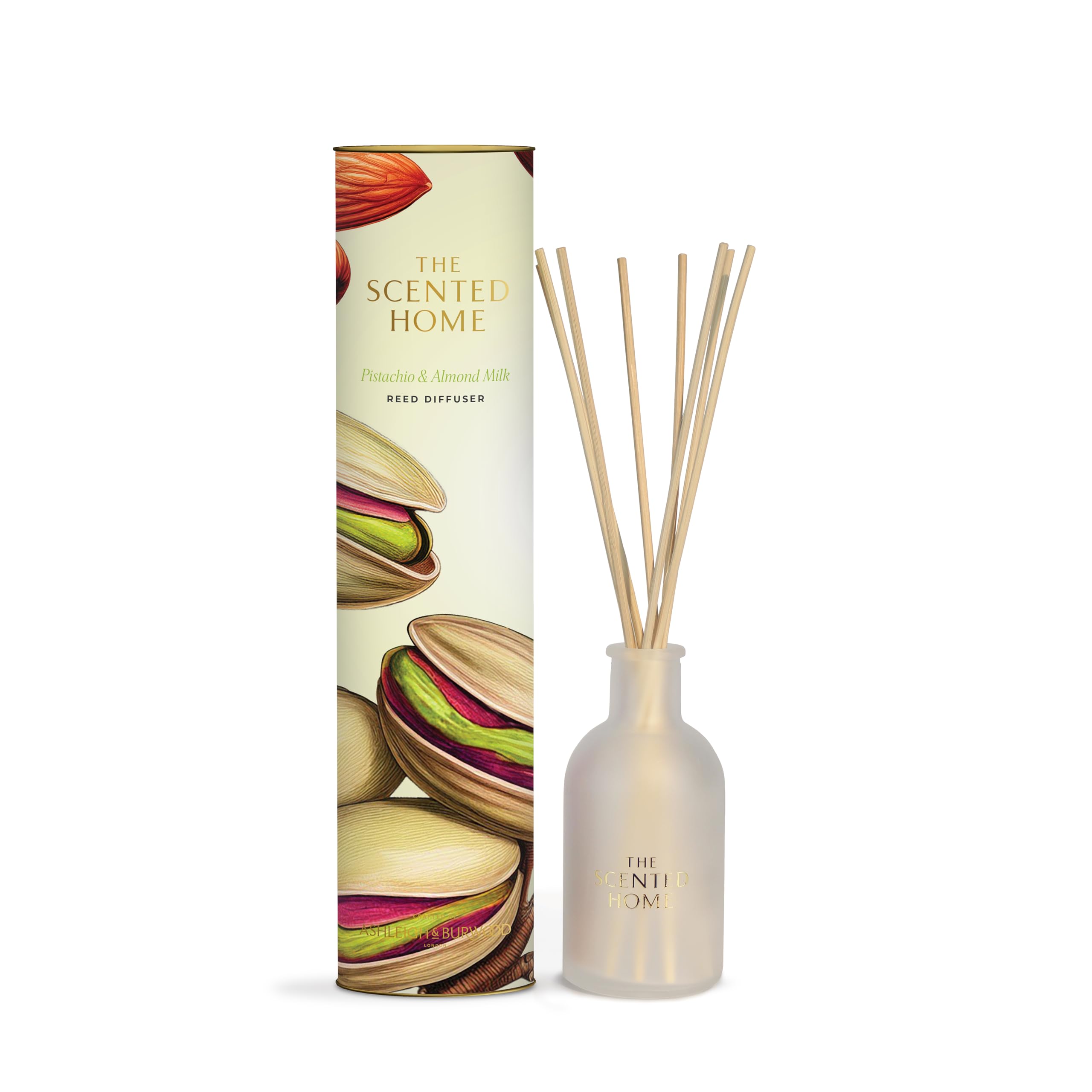 Ashleigh & Burwood Reed Diffuser Air Freshener For Home | Pistachio & Almond Milk Fragrance Oil Diffuser | Lasts Up To 3 Months | 150Ml