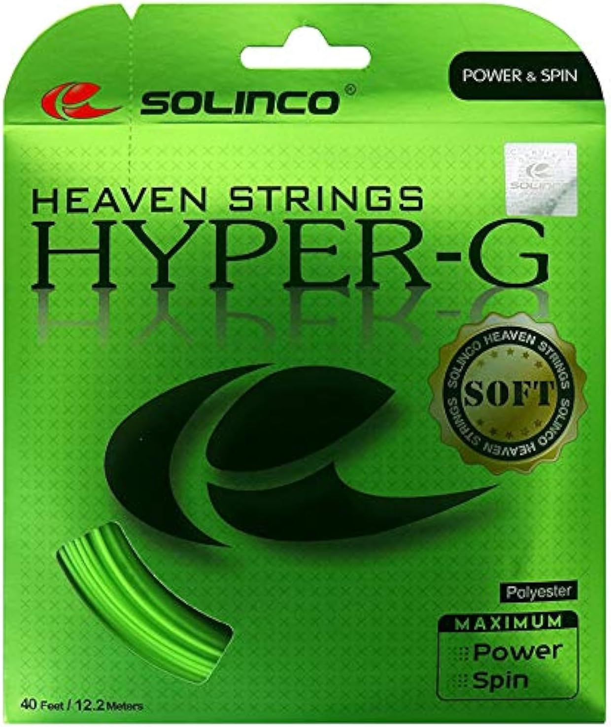 Solinco Hyper-G Soft 16L Tennis String 2 Pack Set - Best Racquet String for Spin and Control
