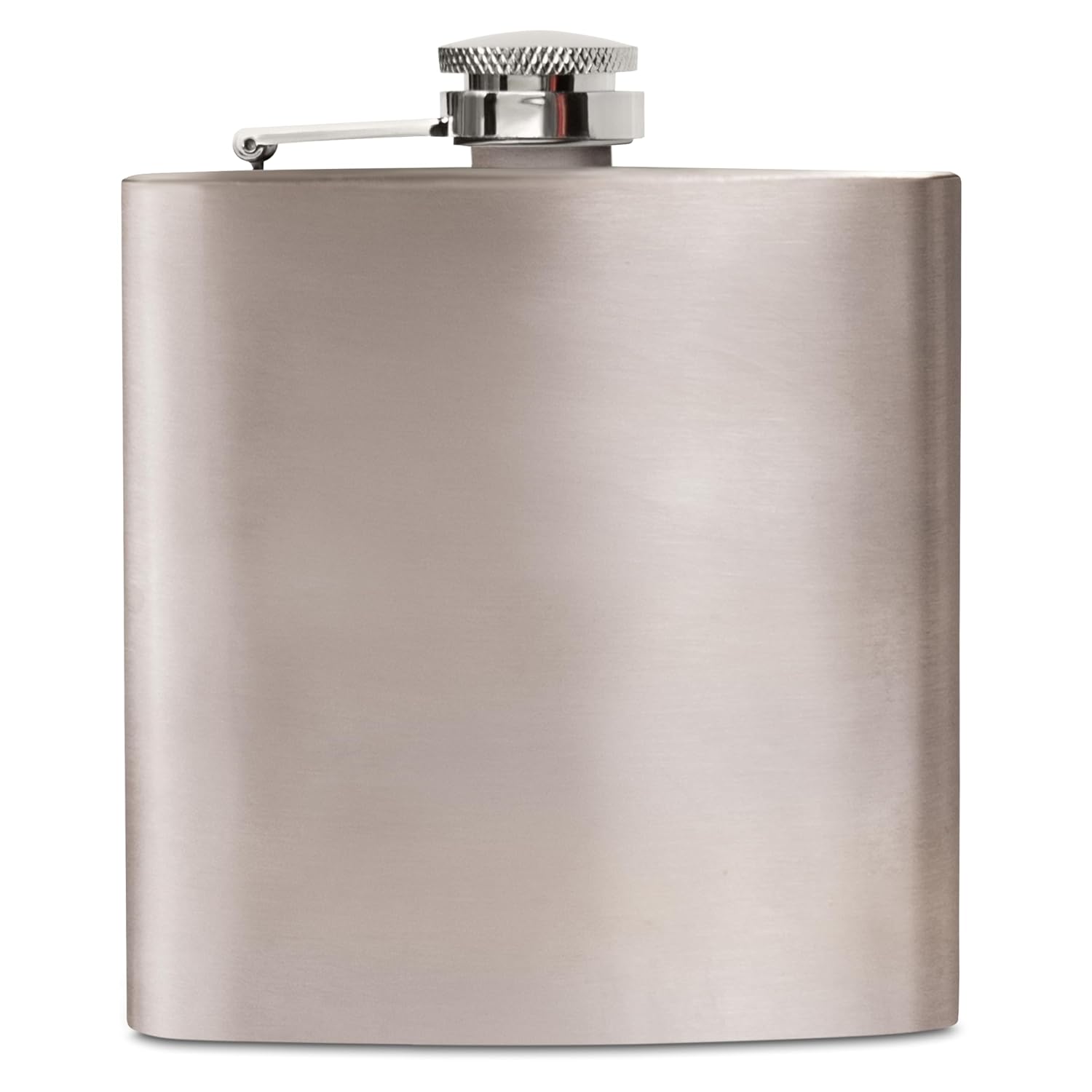 6 oz Stainless Steel Hip Flask with Funnel for Men & Women, Powder Coated Flask Gift Sets for Groomsmen, Bridesmaids, Wedding Party Whiskey Flask for Liquor, by Clear Water Home Goods, Stainless Steel