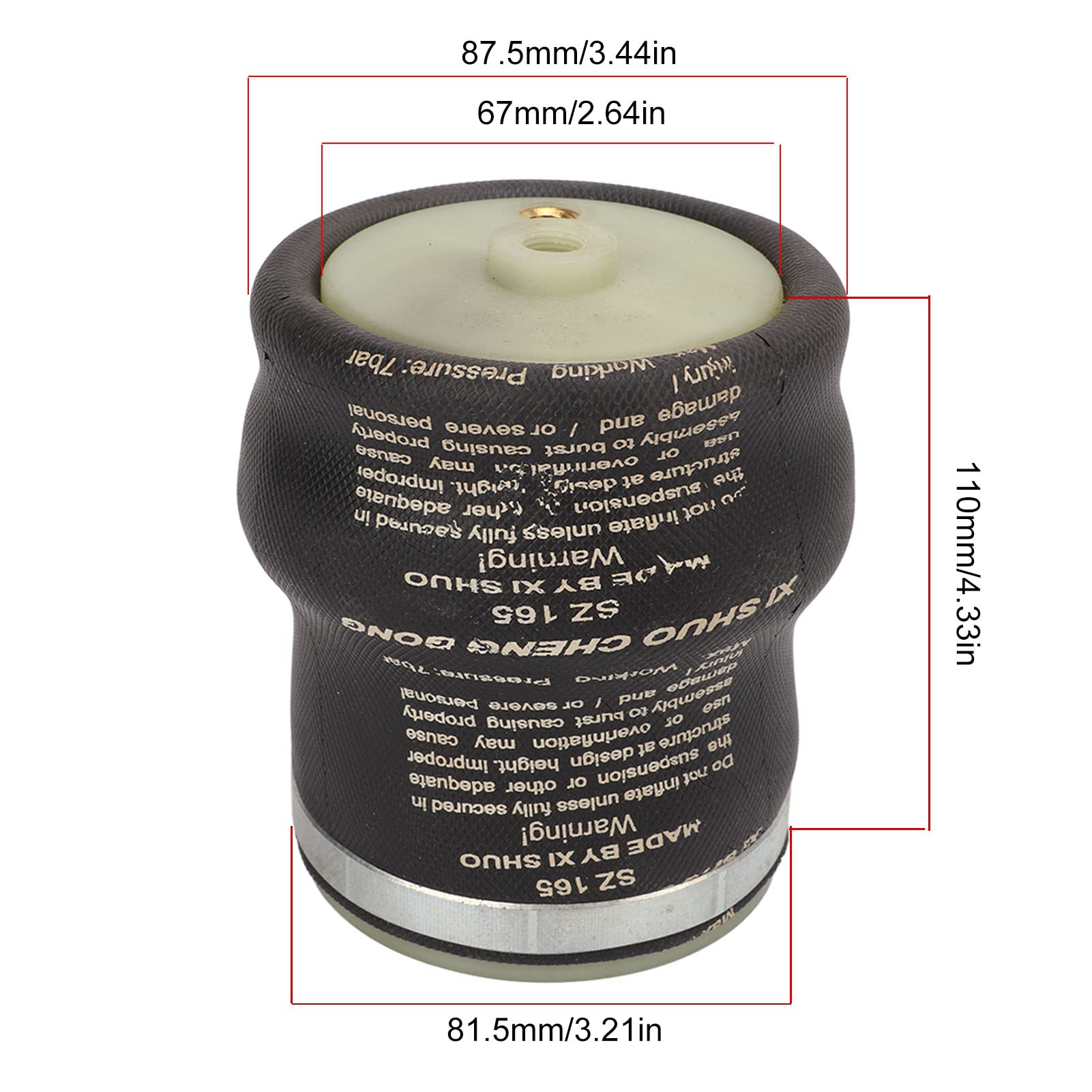 AOWINHIT Universal Seat Air Suspension Spring Bag with 2.5mpa Pressure, Good Shock Absorption Performance for Trucks