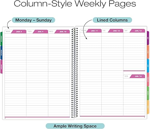 Miniatura 5 de Agenda de moda de 14 meses de cubierta laminada 2024 (noviembre de 2023 a diciembre de 2024), cubierta flexible resistente al agua de 8.5 x 11