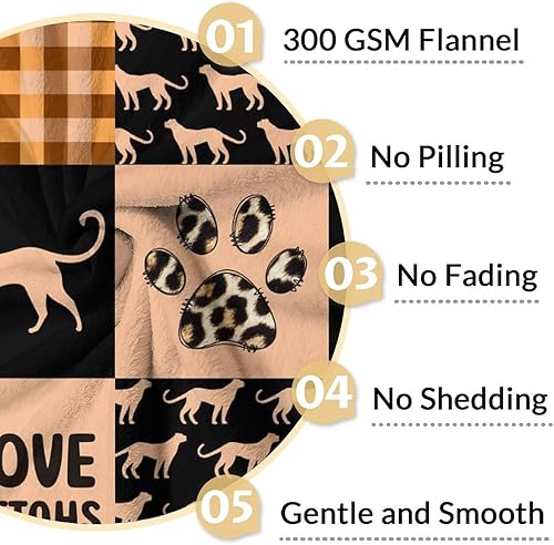 Miniatura 4 de Mantas de guepardo, manta de leopardo suave y mullida para niños y adultos, mantas de franela de 40 x 50 pulgadas para sofá y sofá, manta de regalo