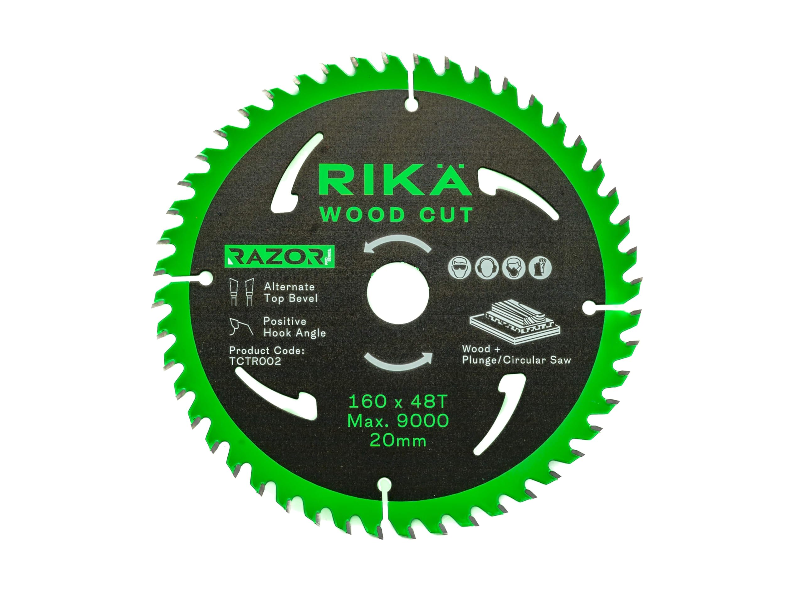 Rika Rikä Tctr002 Razor Pro Tct Plunge Saw Blade 160Mm X 48T X 20Mm
