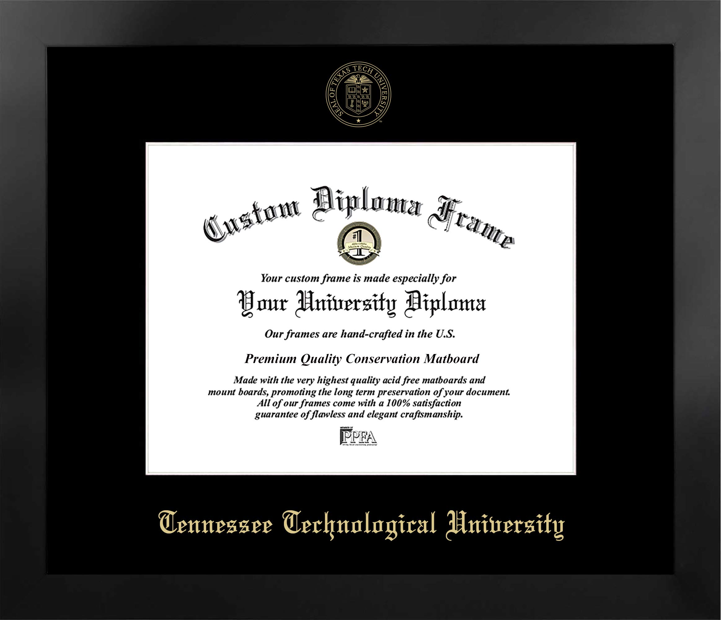 Campus Images NCAA Tennessee Tech Golden Eagles Unisex Manhattan Black, Black, One Size