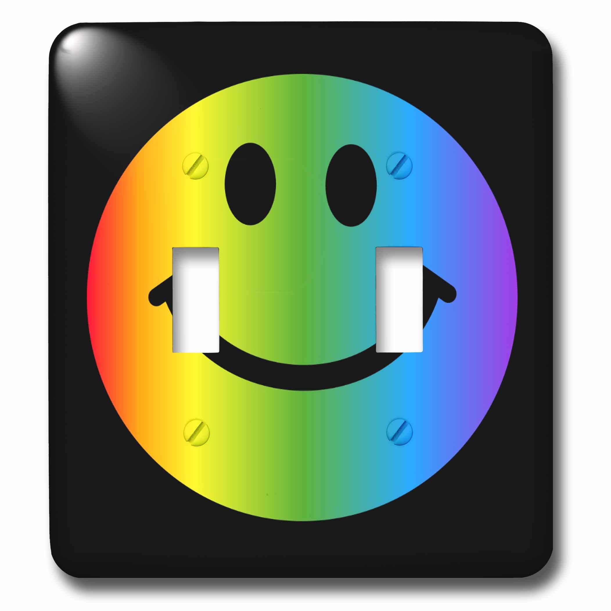 Amazon.co.jp: 3drose LSP _ 76672 _ 2レインボーSmiley Face Happy