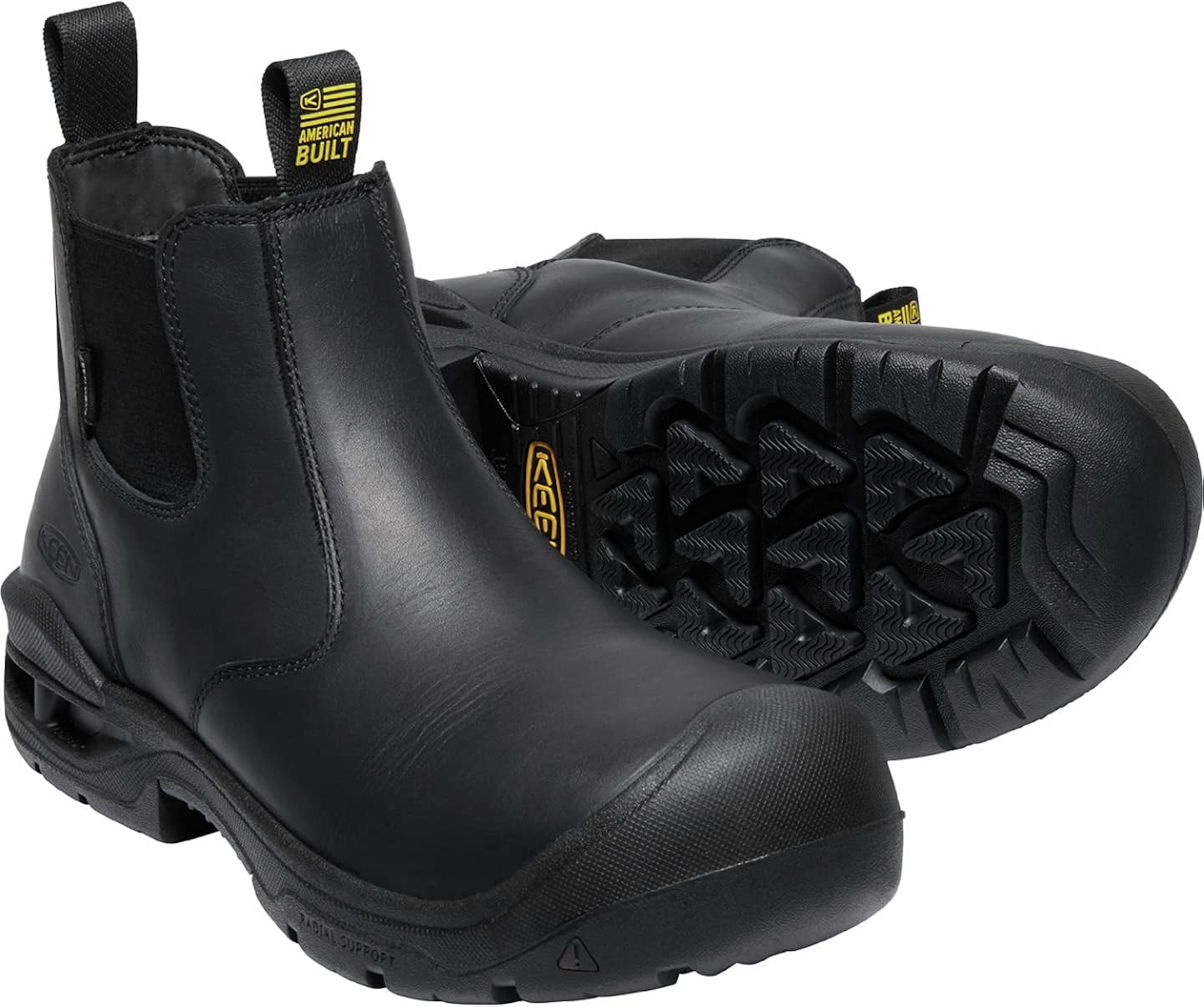  | KEEN Utility Men's Juneau Romeo Mid Height Composite Toe Waterproof Pull on Work Boots | Western