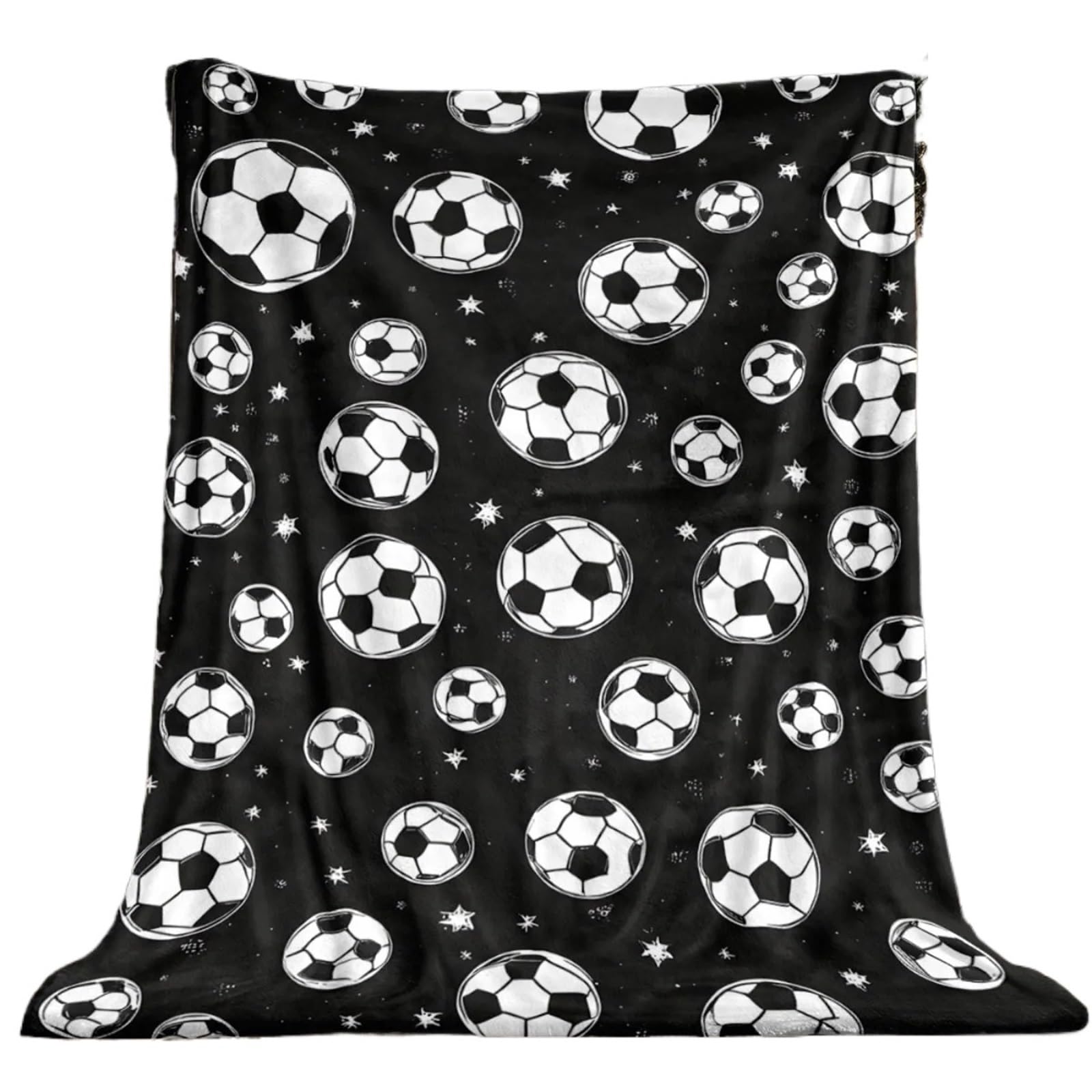 ZYAYNG Soccer Print Blanket - Soft Warm Lightweight Sofa Bed Travel Camp For Sofa(100X150CM)