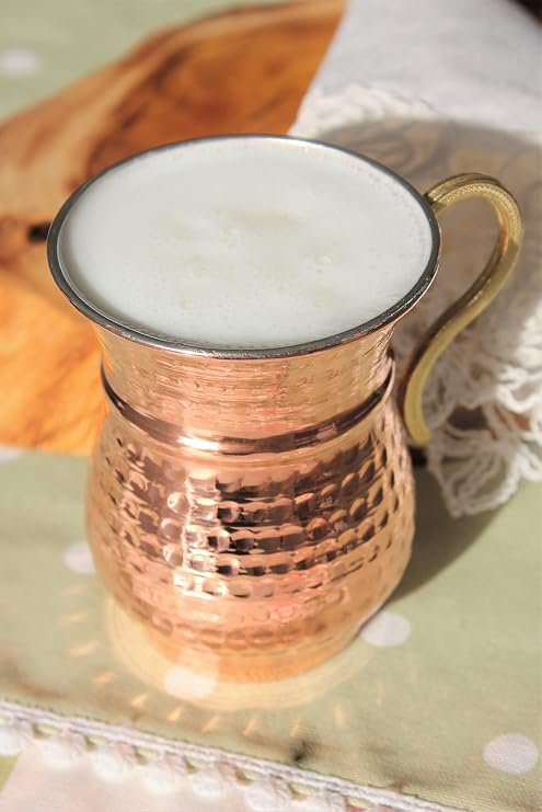 MATARMUTFAK El Dövmesi Nostaljik Bakır Su & Ayran Bardağı