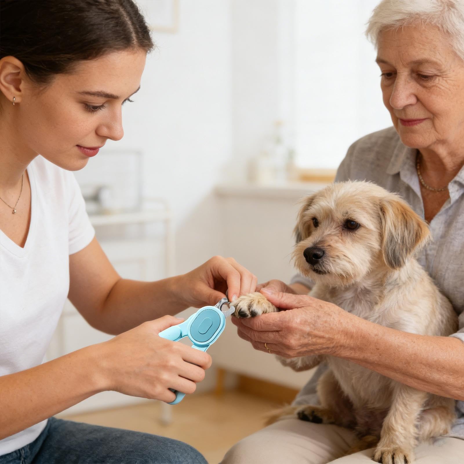 Generico Tagliaunghie per Cani e Gatti con Luce LED Integrata e Resistente | Tagliaunghie per Cani per Toelettatura per Cani di Taglia Media e Grande, Cuccioli, Gatti, Animali, Casa, Bagno, Canile