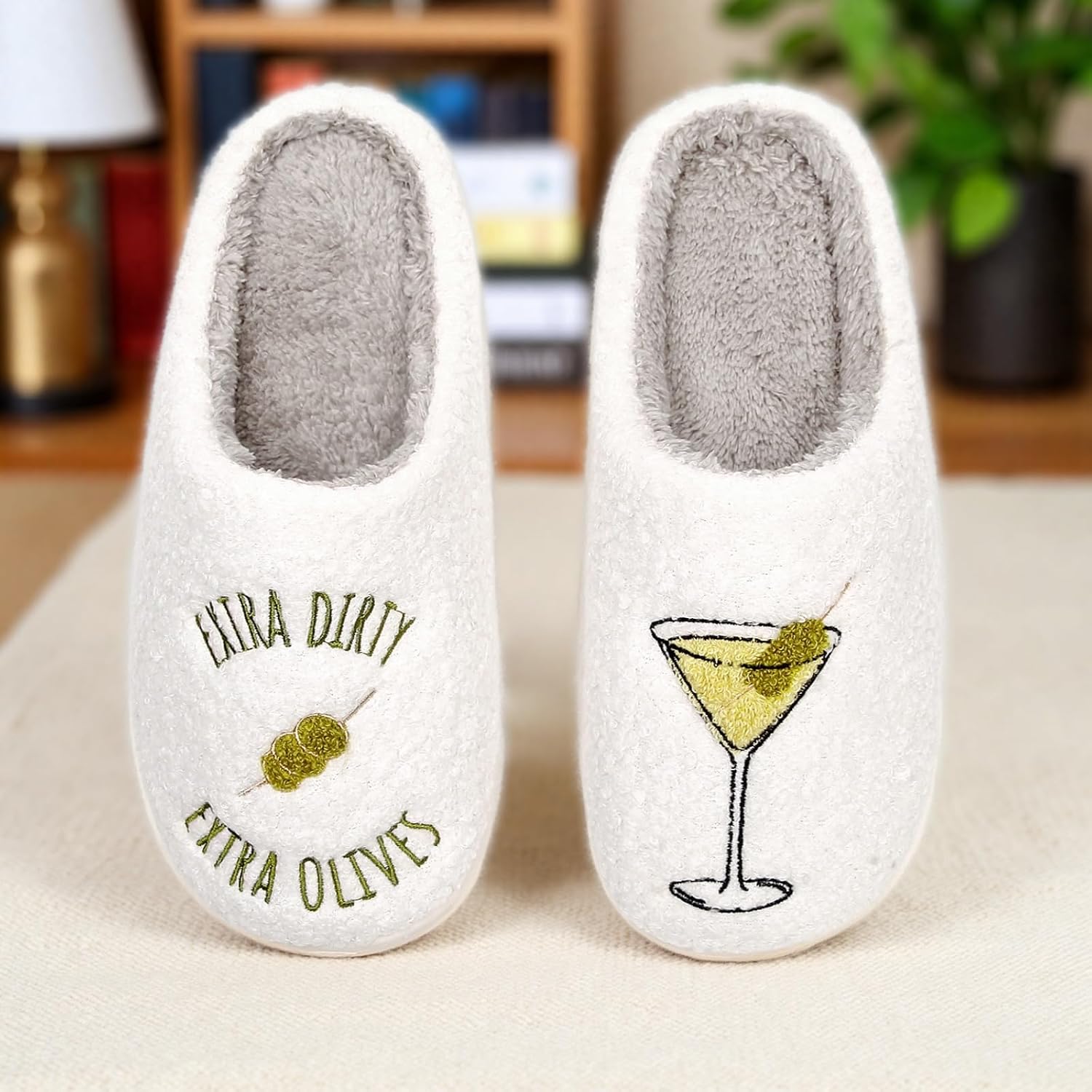 Womens House Fruit Slippers For Bedroom Elastic Comfy Retro Memory Foam Fuzzy Soft Plush Anti-Skid Sole Lined Winter Wool Warm Indoor Outdoor Home Mens Slip-On Flower Shoes