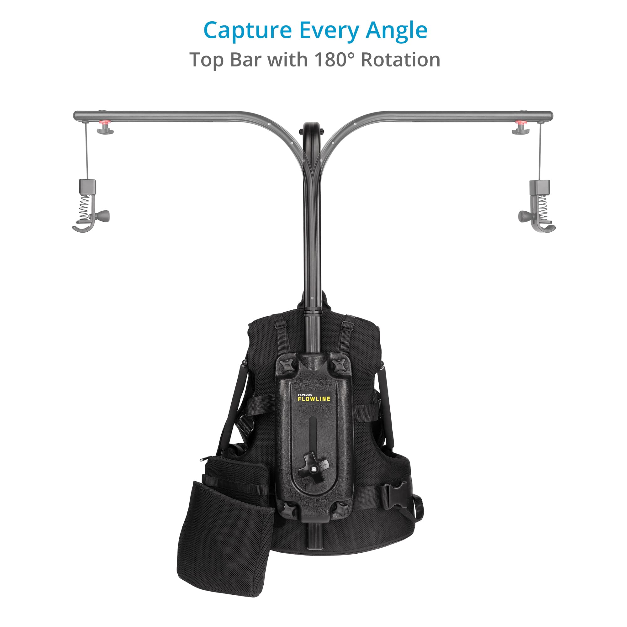 FLYCAM Starter Female Flowline-01 Body Support Rig für Kamera & Gimbals (X-Large/XX-Large) 180° Top Bar Rotation & 3-7.5kg / 6-16lb Payload