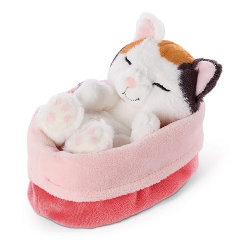 Gatitos dormilones Peluche Gato Color Crema 12cm