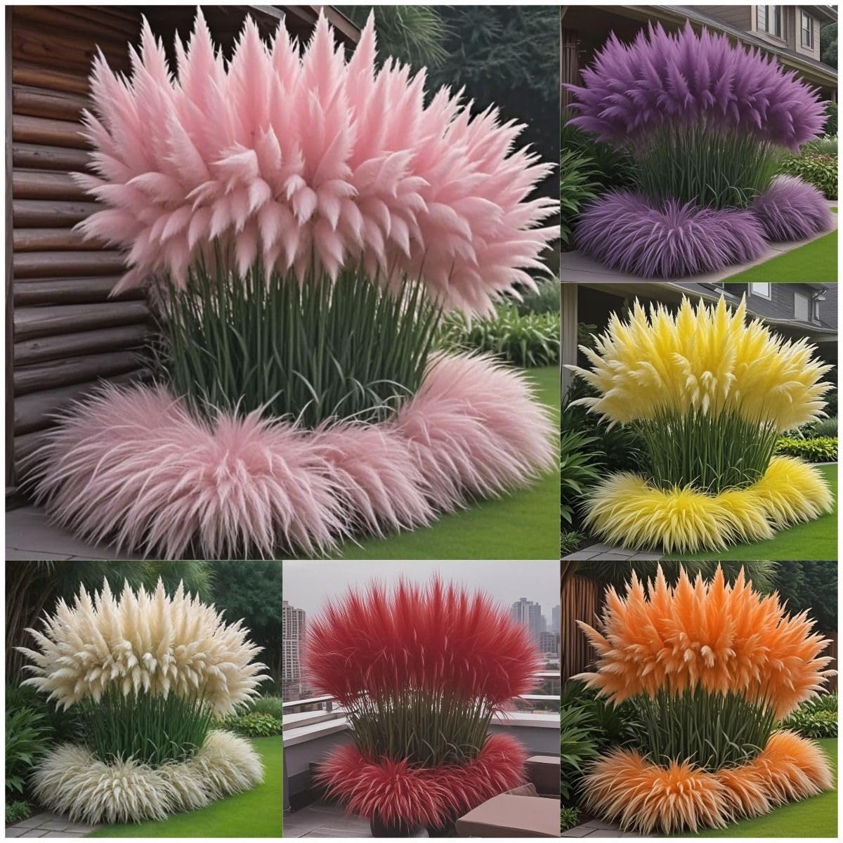 Pampas Grass Seeds - Cream - 100 Seeds -10