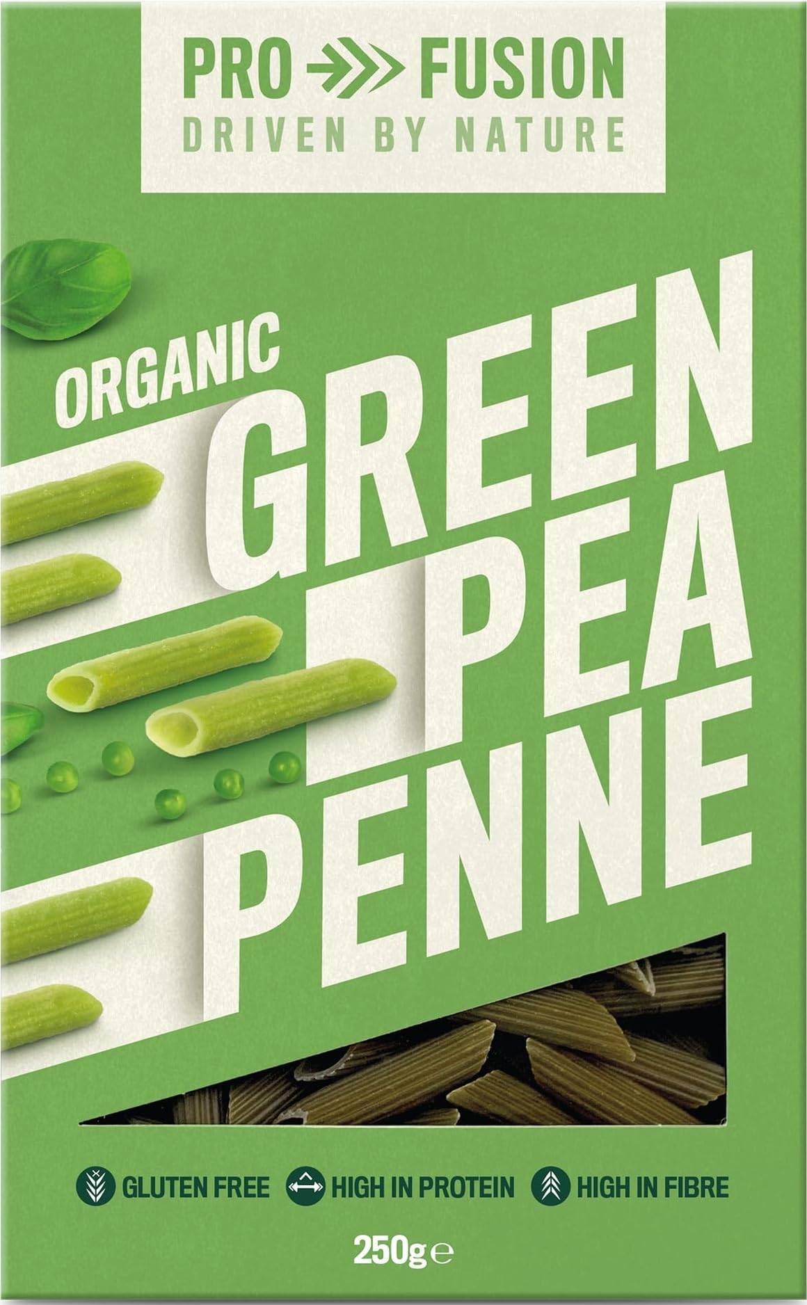 Profusion Organic Green Pea Penne, 250g