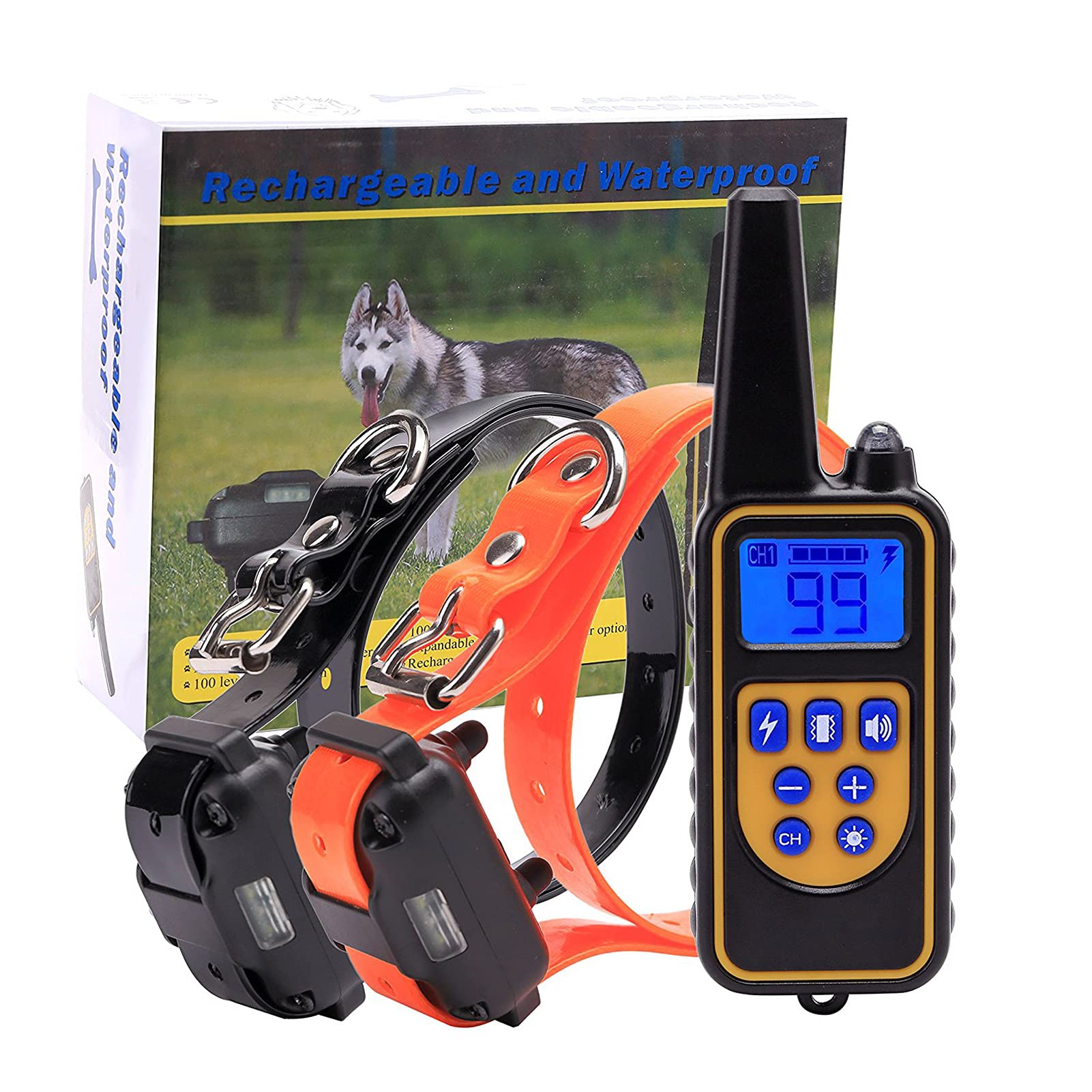 Training Collar Rechargeable Et Waterproof Notice En Francais Amazon.com: IP67 Waterproof Rechargeable Dog Training Collar with Beep,  Vibration and LED Light Training Modes Pet Collar Bark Stopper Adjustable  Shock Levels Collars for Dog Training-Black (Orange) : Pet Supplies